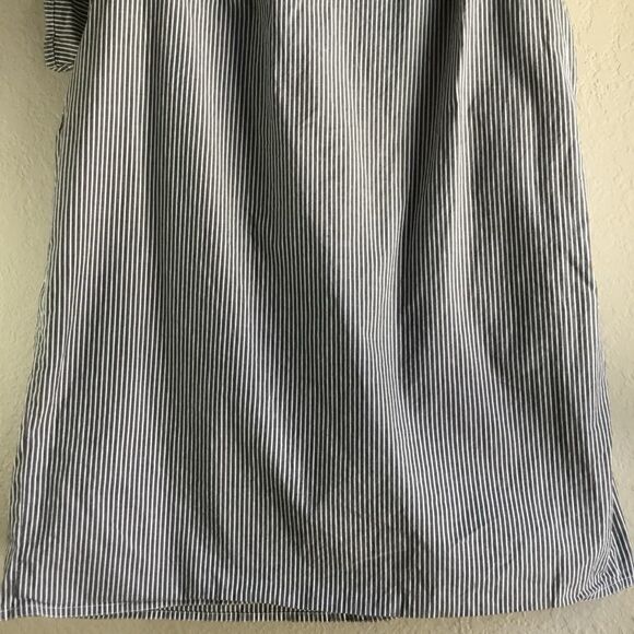 Chaps Coastal Grandma Cruise Nautical Beachy Summer Striped Wrap Skirt Size 12 - Picture 6 of 8